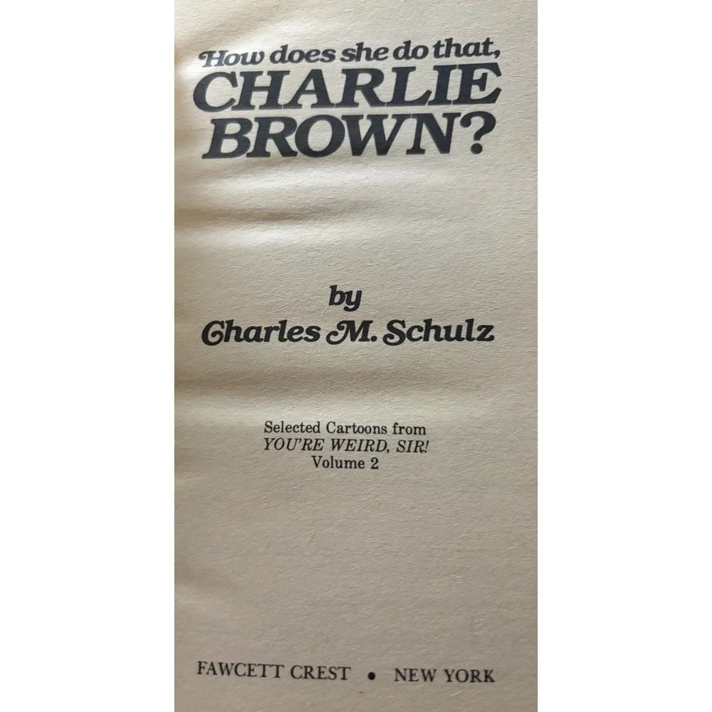 Lot of 4 Peanuts Charlie Brown Paperback Books Charles M Schulz Snoopy Fawcett